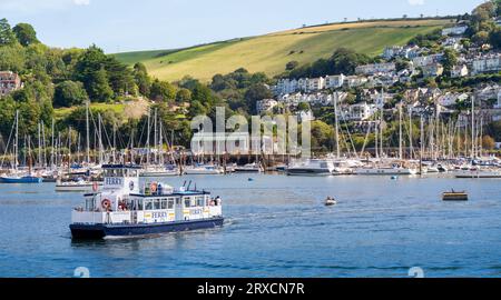 Dartmouth, Großbritannien - 14. September 2023: Kingswear Princess, Fährschiff am Hafen von Dartmouth Stockfoto