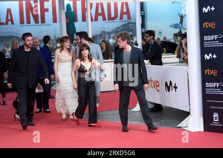 Donostia/San Sebastian, Spanien. , . Catalina Sopelana, Bruna Cusi, besuchte am 24. September 2023 das „El sueno de la sultana“ Red Carpet während des 71. San Sebastian International Film Festivals im Kursaal Theatre in Donostia/San Sebastian, Spanien Credit: MPG/Alamy Live News Stockfoto