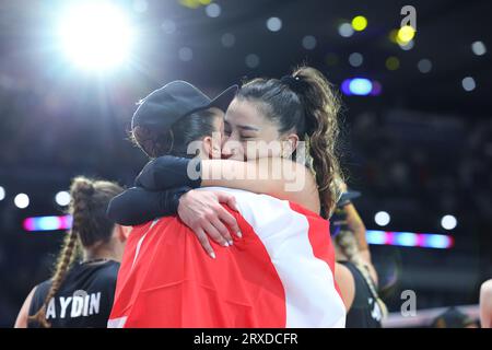 Tokio, Japan. September 2023. Baladin Hande (TUR) Volleyball : FIVB Road to Paris Volleyball Qualifier/World Cup 2023 Japan, Turnierspiel der Frauen zwischen Japan und der Türkei im Yoyogi National Stadium in Tokio, Japan. Quelle: Yohei Osada/AFLO SPORT/Alamy Live News Stockfoto