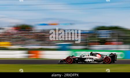 Suzuka, Japan. September 2023. Suzuka, Japan, Samstag, 23. September: #27, Nico HUELKENBERG, HULKENBERG, GER, Haas F1 Team, VF-23, F065-Motor während des 3. Halbjahres beim Großen Preis der Formel 1 2023 in Japan. Gebührenpflichtiges Bild, Foto und Copyright © PETERSON Mark ATP Images (PETERSON Mark/ATP/SPP) Credit: SPP Sport Press Photo. Alamy Live News Stockfoto