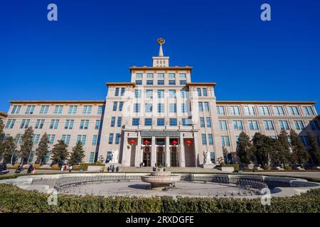 Peking China, 24. Januar 2023: Erscheinen des Militärmuseums der chinesischen Volksrevolution. Stockfoto