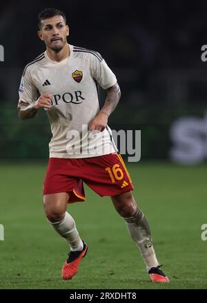 Turin, Italien. September 2023. Leandro Paredes von AS Roma während des Spiels der Serie A im Stadio Grande Torino in Turin. Auf dem Bild sollte stehen: Jonathan Moscrop/Sportimage Credit: Sportimage Ltd/Alamy Live News Stockfoto