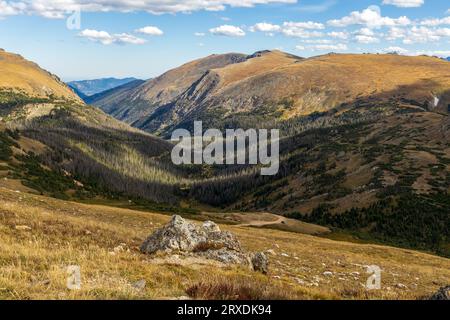 Colorado Natur. Malerischer Blick im Rocky Mountain National Park Stockfoto