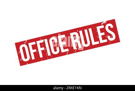 Office Rules Gummistempel-Dichtung Vektor Stock Vektor