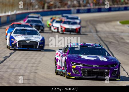 Fort Worth, Texas - 24. September 2023: Fahrer im NASCAR Autotrader EchoPark Automotive 400 auf dem Texas Motor Speedway. Quelle: Nick Paruch/Alamy Live News Stockfoto