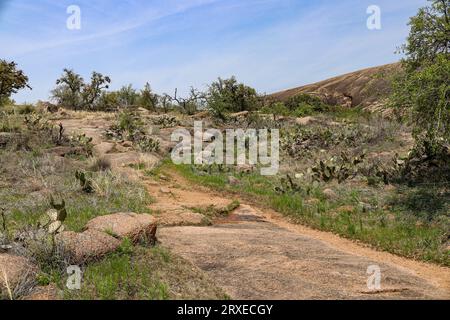 Berge und Hügel im Enchanted Rock State Park, Texas Stockfoto