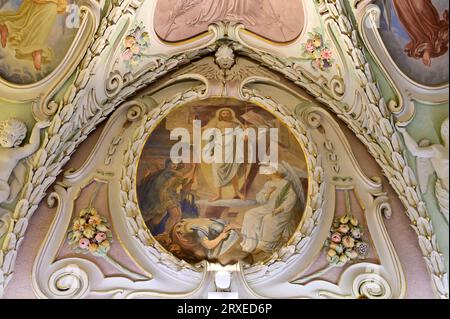 Klosterneuburg, Niederösterreich, Österreich. Klosterneuburger Stiftskirche des Niederösterreichischen Augustinerkanonikerklosters Klosterneuburg Stockfoto