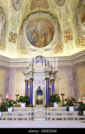 Klosterneuburg, Niederösterreich, Österreich. Klosterneuburger Stiftskirche des Niederösterreichischen Augustinerkanonikerklosters Klosterneuburg Stockfoto