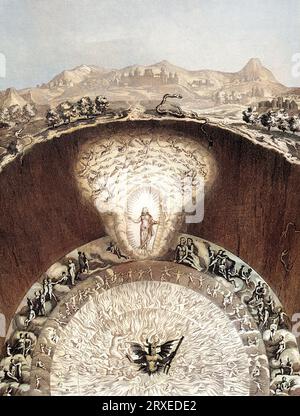 Die Seele Jesu steigt in die Glieder. Farbige Illustration für das Leben unseres Herrn Jesus Christus, geschrieben von den vier Evangelisten, 1853 Stockfoto