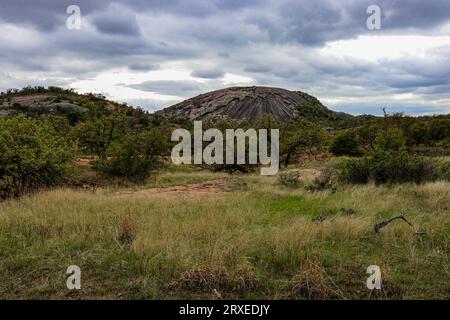 Berge und Hügel im Enchanted Rock State Park, Texas Stockfoto