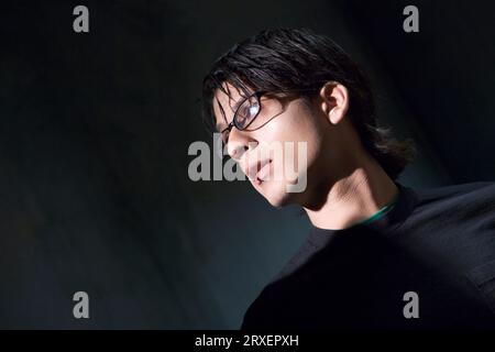 Porträt eines jungen Mannes Hispanic. Stockfoto