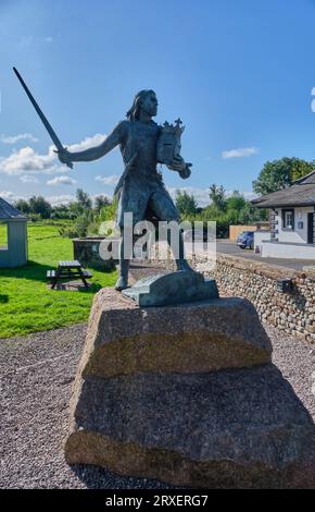 König Eduard I. Statue in Burgh-by-Sands, Carlisle, Cumbria Stockfoto