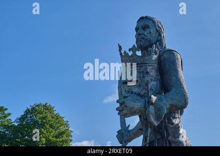 König Eduard I. Statue in Burgh-by-Sands, Carlisle, Cumbria Stockfoto