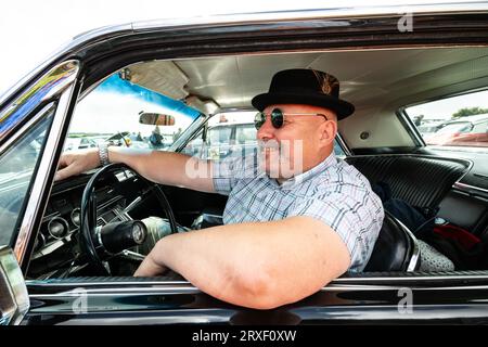 Stithians Steam Rally Barry in seiner Thunderbird West of England Steam Engine Society Rally Stithians Steam Rally Show Cornwall Stockfoto