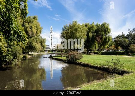 Forum des Campus der Universität Concepción, einer Stadt im Süden Chiles, die als eine der renommiertesten im Land gilt Stockfoto