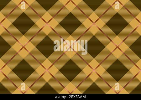 Horizontal Und Vertikal Wiederholbare Vector Seamless Tartan Plaid-Illustration. Stock Vektor