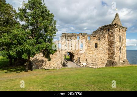 Ruinen von St. Andrews Castle in Fife, Schottland Stockfoto