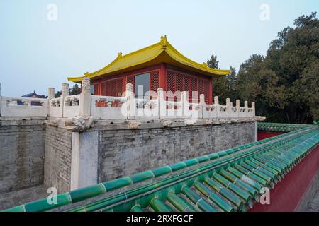 Peking – China, 26. Februar 2023: Trachtenplattform des Himmelstempels in Peking. Stockfoto