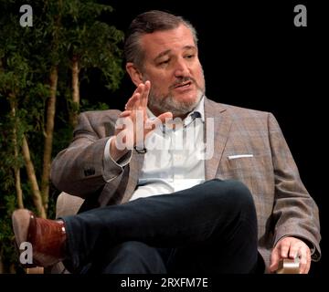 23. September 2023 - Austin, Texas, USA - US-Senator TED CRUZ (R-TX) spricht beim Texas Tribune Festival 2023, dem jährlichen Treffen von Persönlichkeiten aus Politik und Politik. (Credit Image: © Brian Cahn/ZUMA Press Wire) NUR REDAKTIONELLE VERWENDUNG! Nicht für kommerzielle ZWECKE! Stockfoto