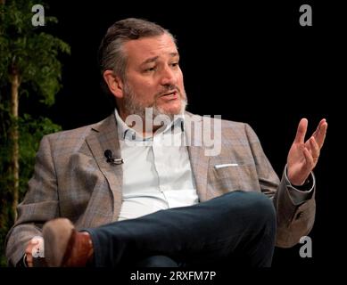 23. September 2023 - Austin, Texas, USA - US-Senator TED CRUZ (R-TX) spricht beim Texas Tribune Festival 2023, dem jährlichen Treffen von Persönlichkeiten aus Politik und Politik. (Credit Image: © Brian Cahn/ZUMA Press Wire) NUR REDAKTIONELLE VERWENDUNG! Nicht für kommerzielle ZWECKE! Stockfoto