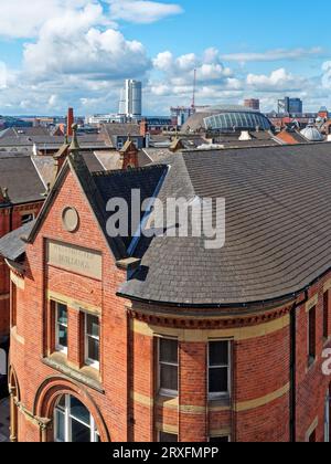 Großbritannien, West Yorkshire, Leeds Skyline, Bridgewater Place und Corn Exchange. Stockfoto