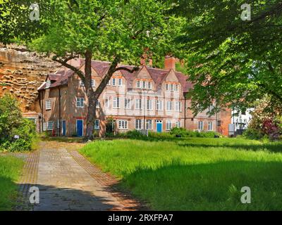 Großbritannien, Nottingham, Nottingham Castle, Castle Rock Stockfoto