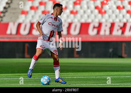 Bari, Italien. September 2023. Raffaele Maiello (SSC Bari) während SSC Bari gegen US Catanzaro, italienisches Fußball-Spiel der Serie B in Bari, Italien, 24. September 2023 Credit: Independent Photo Agency/Alamy Live News Stockfoto