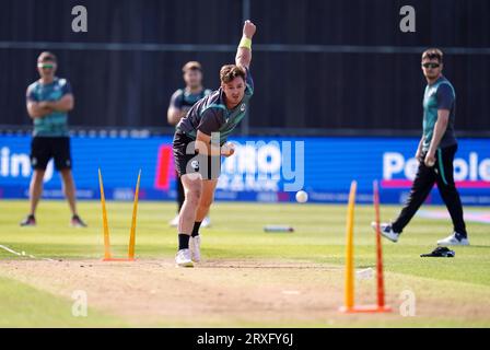 Irlands Mark Adair während einer Netzsitzung im Seat Unique Stadium in Bristol. Bilddatum: Montag, 25. September 2023. Stockfoto