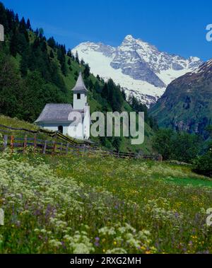 Die Kellerkapelle im Vals, oberhalb des Olperers in den Zillertaler Alpen, Tirol, Österreich Stockfoto