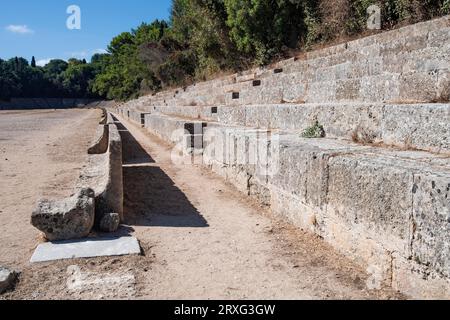 Stadion, Akropolis von Rhodos, Stadt, Rhodos-Insel, Dodekanesen, Griechenland Stockfoto