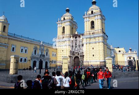 Kirche Iglesia y Convento de San Francisco, Lima, Peru Stockfoto