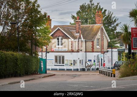 Bahnhof Burnham in Crouch, Essex, England. Stockfoto