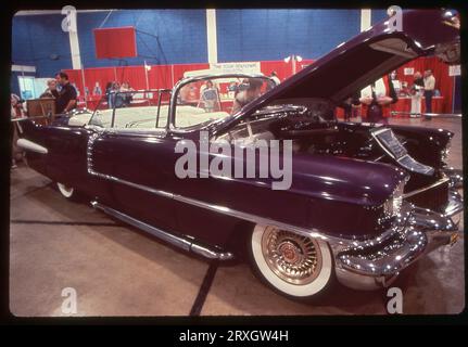 Elvis’ erster Cadillac wurde 1978 auf einer Erinnerungsausstellung in Memphis ausgestellt. Die Show fiel mit Elvis Geburtstag zusammen, dem ersten nach seinem Tod. In Memphis, Tennessee. Stockfoto