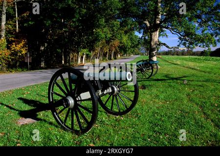 Cannon in der Nähe des Louisiana Memorial, Gettysburg National Military Park, Pennsylvania Stockfoto