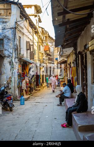 Straße in Stone Town, Sansibar, Tansania Stockfoto