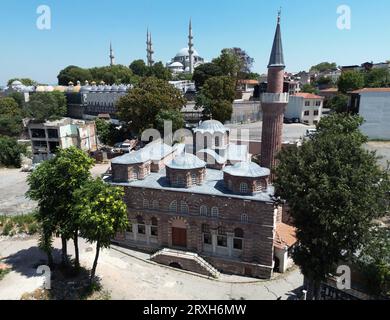 Die Molla Gurani Moschee in Istanbul, Türkei, wurde als Kirche des Heiligen erbaut Theodore im 10. Jahrhundert. Stockfoto