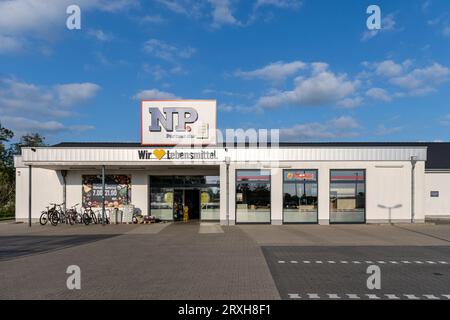 NP Supermarkt in Hinte, Deutschland Stockfoto