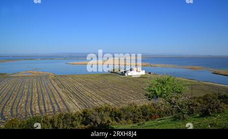 Gala Lake in Edirne, Türkei. Stockfoto