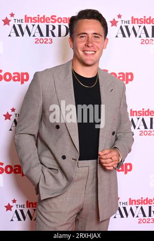 London, Großbritannien. 25. September 2023. Ross McLaren nahm an den Inside Soap Awards 2023 im Salsa Temple in London Teil. Auf dem Foto sollte stehen: Matt Crossick/Alamy Live News Stockfoto