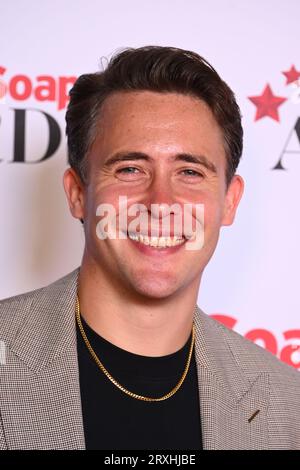 London, Großbritannien. 25. September 2023. Ross McLaren nahm an den Inside Soap Awards 2023 im Salsa Temple in London Teil. Auf dem Foto sollte stehen: Matt Crossick/Alamy Live News Stockfoto