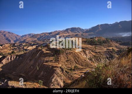 Wunderschöne Landschaft des Colca Canyon in Peru Stockfoto