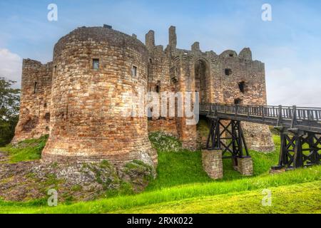 Dirleton Castle in East Lothian, Schottland Stockfoto