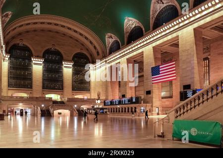 Architektonische Details der Haupthalle, der Haupthalle des Grand Central Terminals, einem Bahnhof in Midtown Manhattan, New York City. Stockfoto
