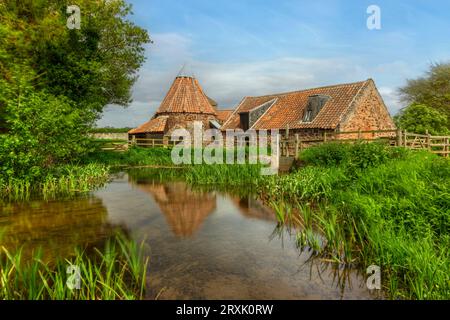 Preston Mill war in dem Film Outlander in East Linton, East Lothian, Schottland zu sehen Stockfoto