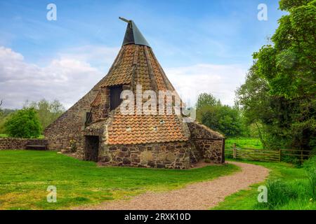 Preston Mill war in dem Film Outlander in East Linton, East Lothian, Schottland zu sehen Stockfoto