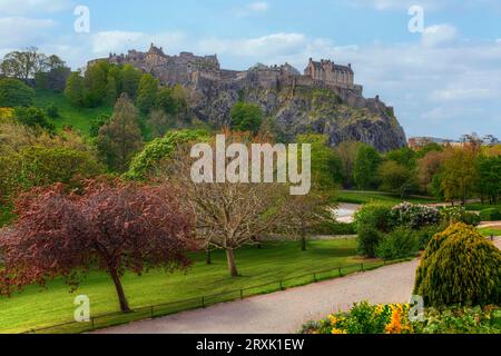 Edinburgh Castle in Schottland Stockfoto