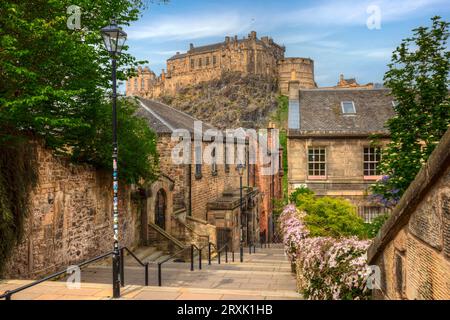 Edinburgh Castle in Schottland Stockfoto