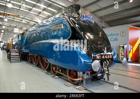 August 2010. Die Mallard, eine Lokomotive der Klasse A4, entworfen von Sir Nigel Gresley. York, England, Großbritannien. Stockfoto