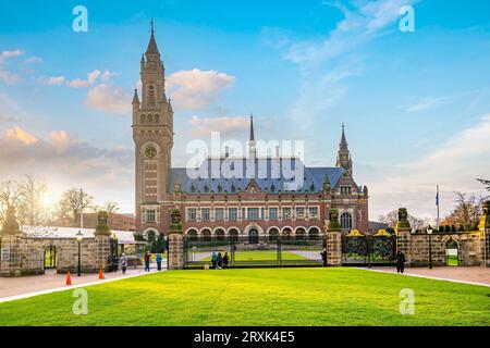 Der Internationale Gerichtshof im Friedenspalast in den Haag, Niederlande Stockfoto