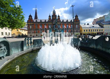 Das ehemalige Rathaus von Malmö bei Stortorget in der historischen Altstadt. Malmö, Schweden. Stockfoto